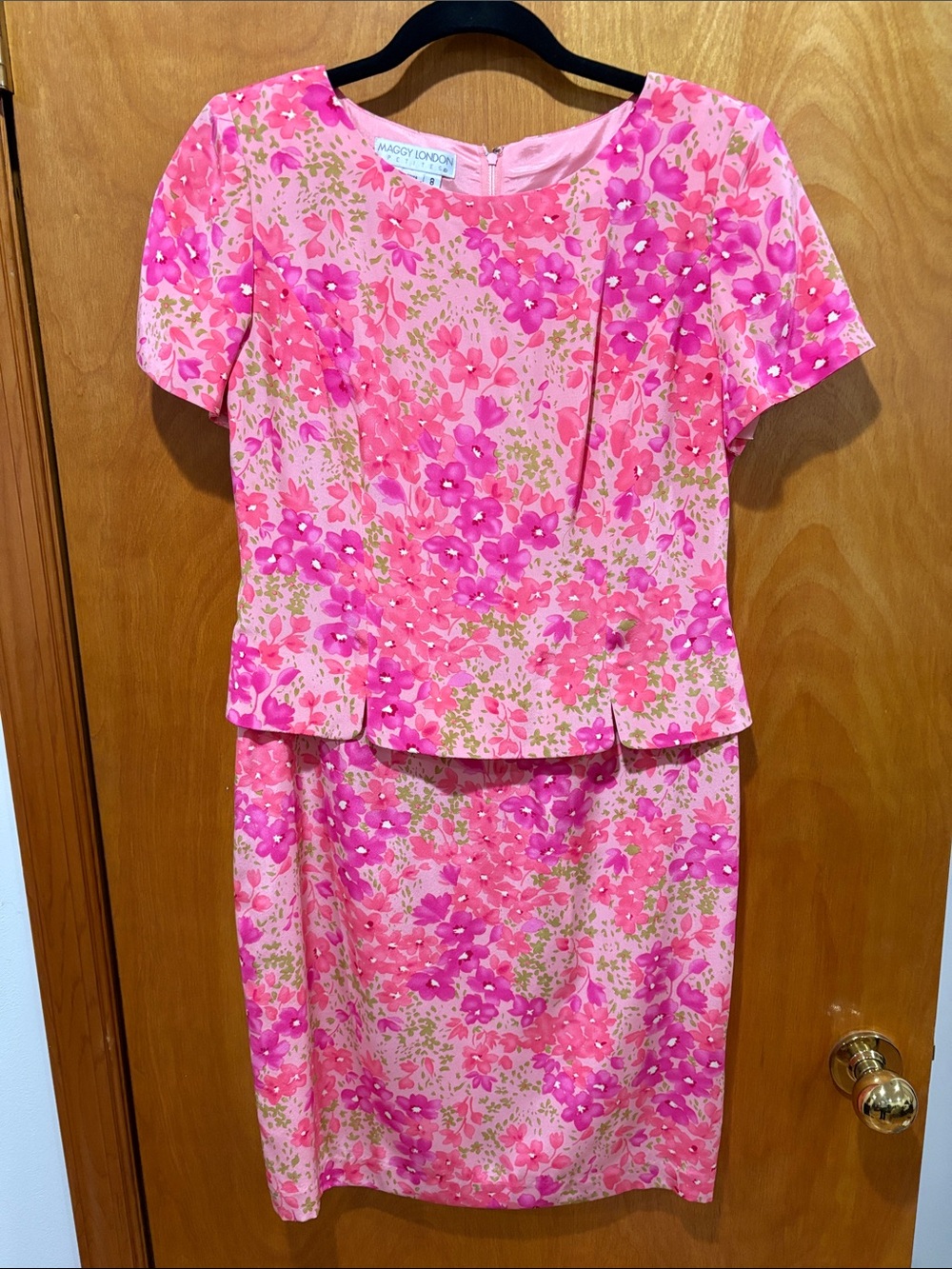 Maggy London Pink & Fuchsia Floral Dress